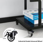 2-Tier Laser Printer Stand with Storage Shelf Movable
