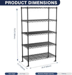 2-Tier Wide Shelving Unit Cm Wire Shelf Rack