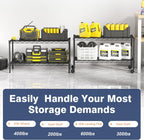 2-Tier Wide Shelving Unit Cm Wire Shelf Rack