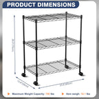 2-Tier Metal Shelving Unit and Storage
