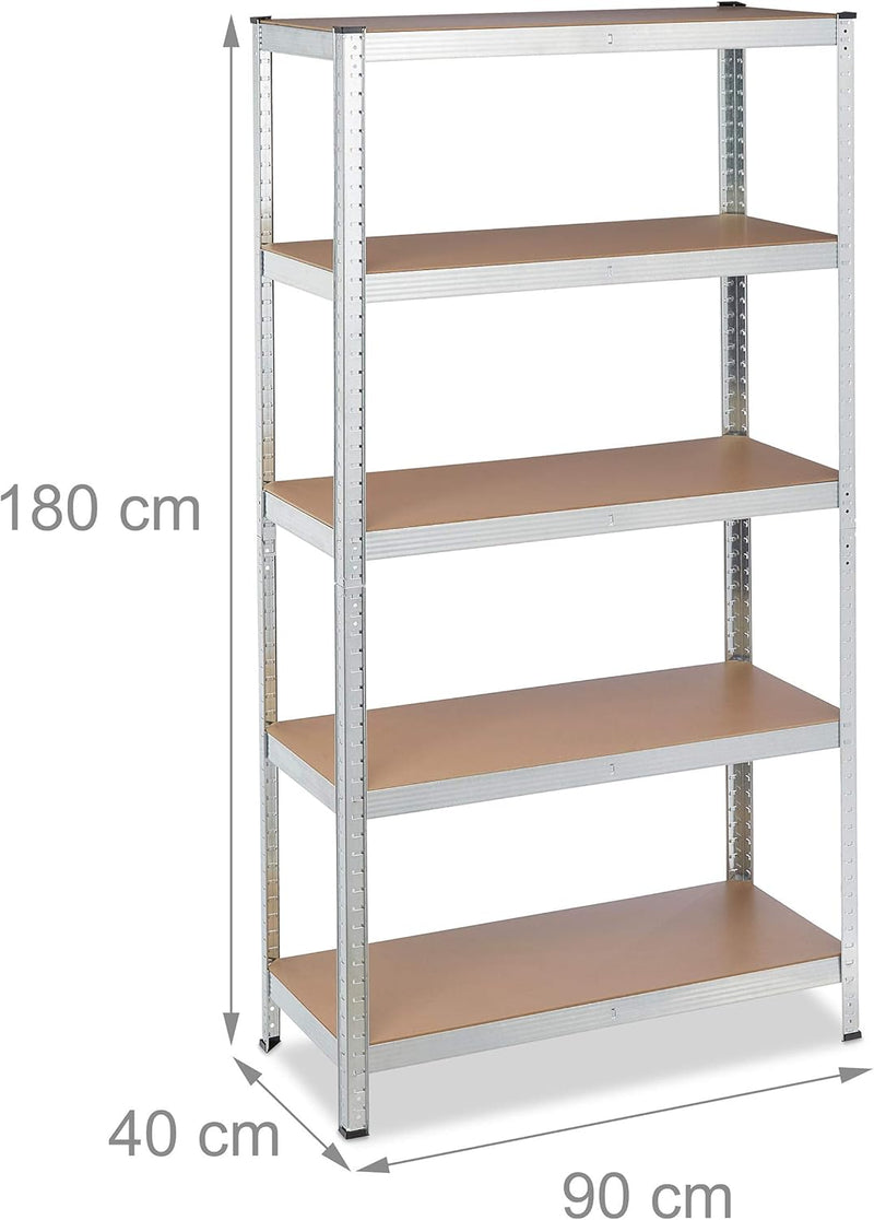 2 X Heavy Duty Shelving Unit 180x90x40CM