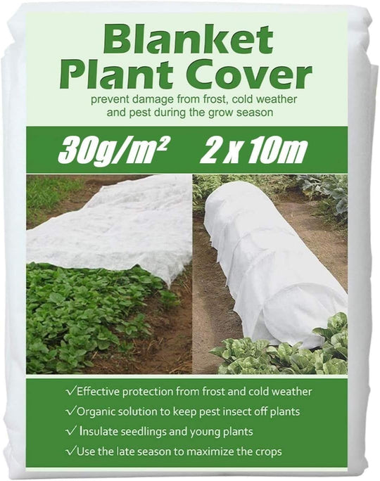 2 X 10m Plant Frost Protection Fleece 30GSM