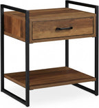 2 X Night Stand Side Table Drawer H