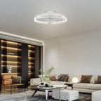 20" Flush Mount Ceiling Fan with LED Lights