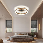 20" Flush Mount Ceiling Fan with LED Lights