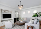 20 Inch Crystal Chandelier 3-Tier Contemporary Modern Bathroom
