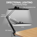 20" LED Desk Lamp with Clamp 24W Cct