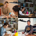 20" LED Desk Lamp with Clamp 24W Cct