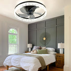 20" Flush Mount Ceiling Fan with LED Lights