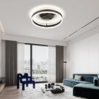 20" Flush Mount Ceiling Fan with LED Lights