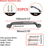 20 Units Aluminum Cabinet Door Drawer Handles Knobs