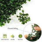 20"x20" Artificial Boxwood Hedge Panels Garden Fence Cover (12 Pack)