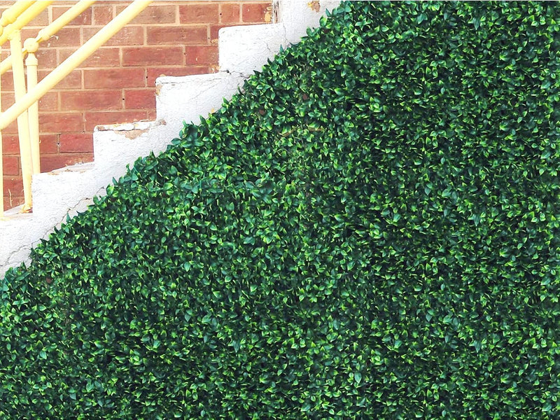 20"x20" Artificial Boxwood Hedge Panels Garden Fence Cover (12 Pack)