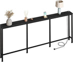 200CM Narrow Console Table with Power Outlet