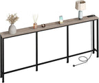 200CM Narrow Console Table with Power Outlet