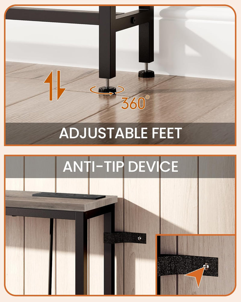 200CM Narrow Console Table with Power Outlet
