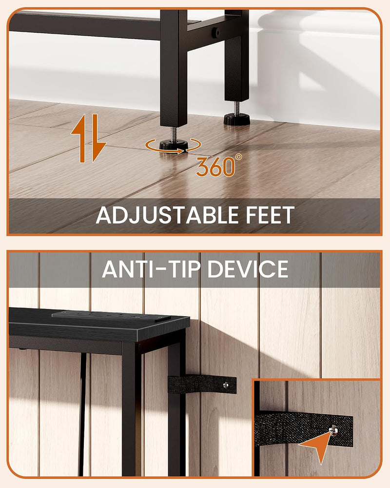 200CM Narrow Console Table with Power Outlet