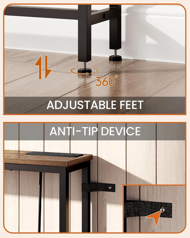 200CM Narrow Console Table with Power Outlet