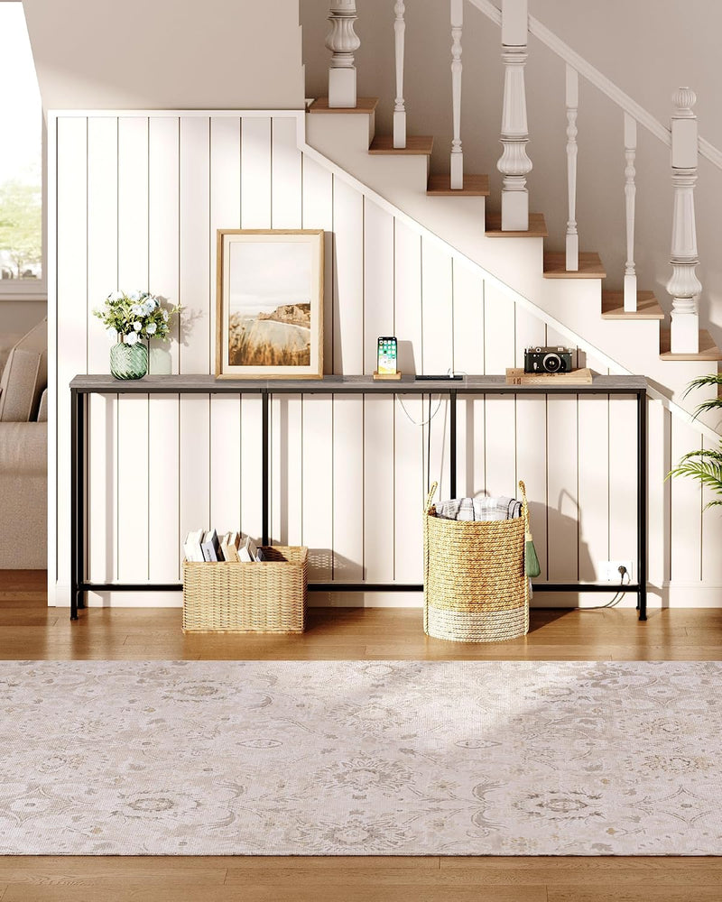 200CM Narrow Console Table with Power Outlet
