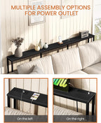 200CM Narrow Console Table with Power Outlet