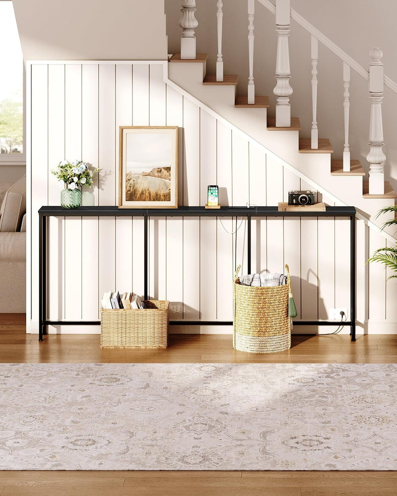 200CM Narrow Console Table with Power Outlet