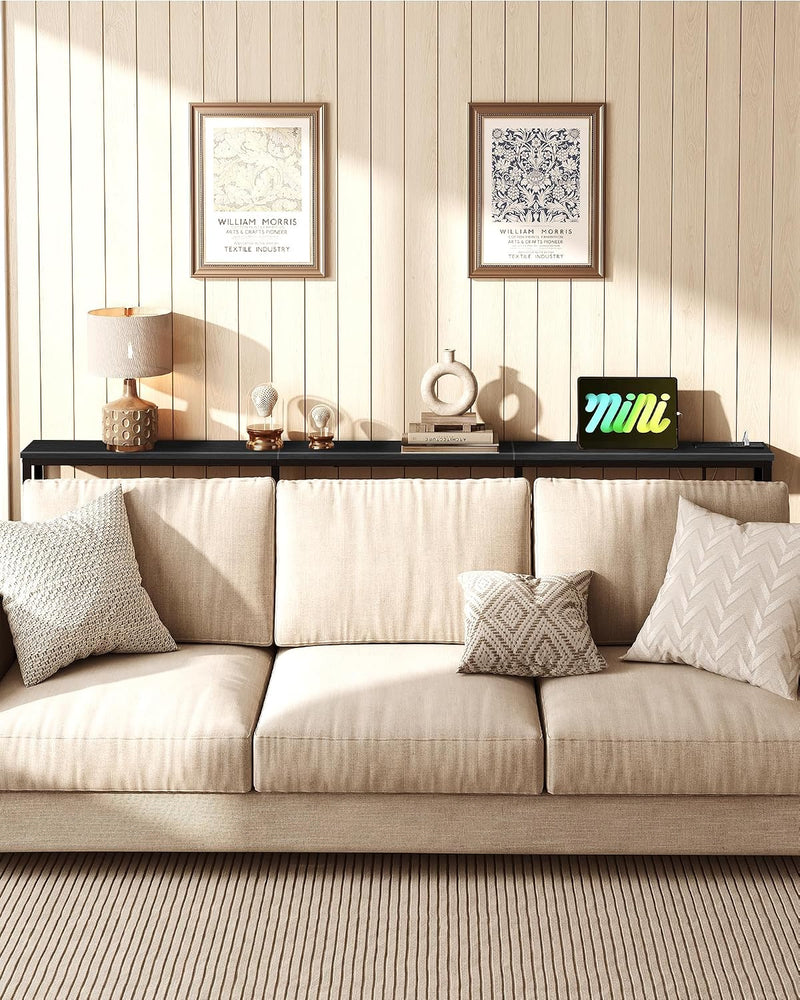 200CM Narrow Console Table with Power Outlet