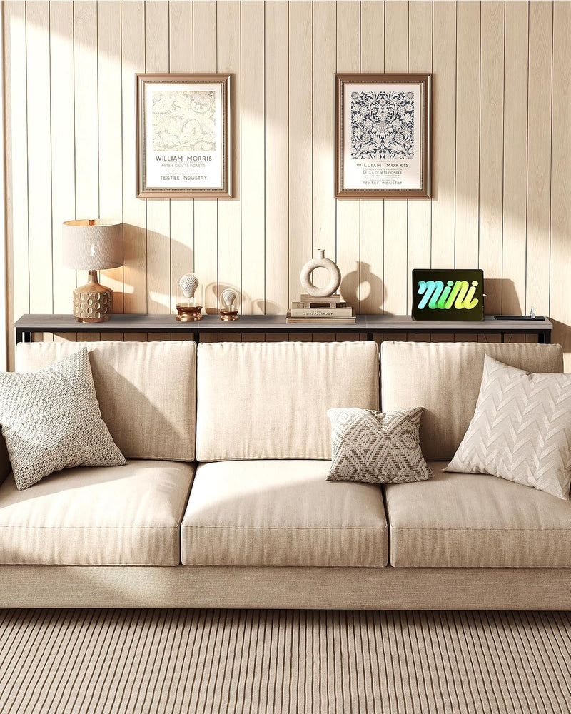 200CM Narrow Console Table with Power Outlet