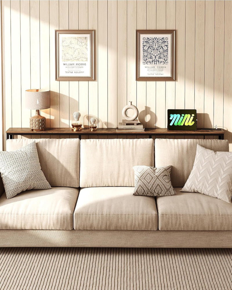 200CM Narrow Console Table with Power Outlet
