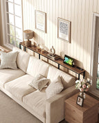 200CM Narrow Console Table with Power Outlet