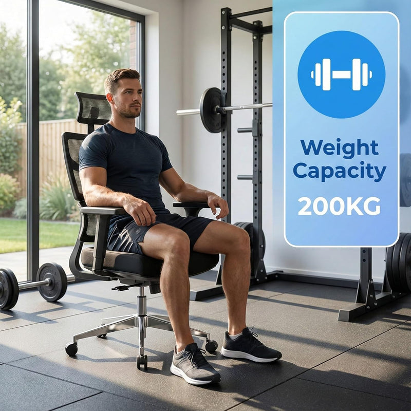 200KG 440lbs Heavy Duty Ergonomic Office Chair Big