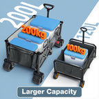 200L Festival Trolley on Wheels 200KG Folding Wagon