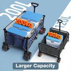 200L Festival Trolley on Wheels 200KG Folding Wagon