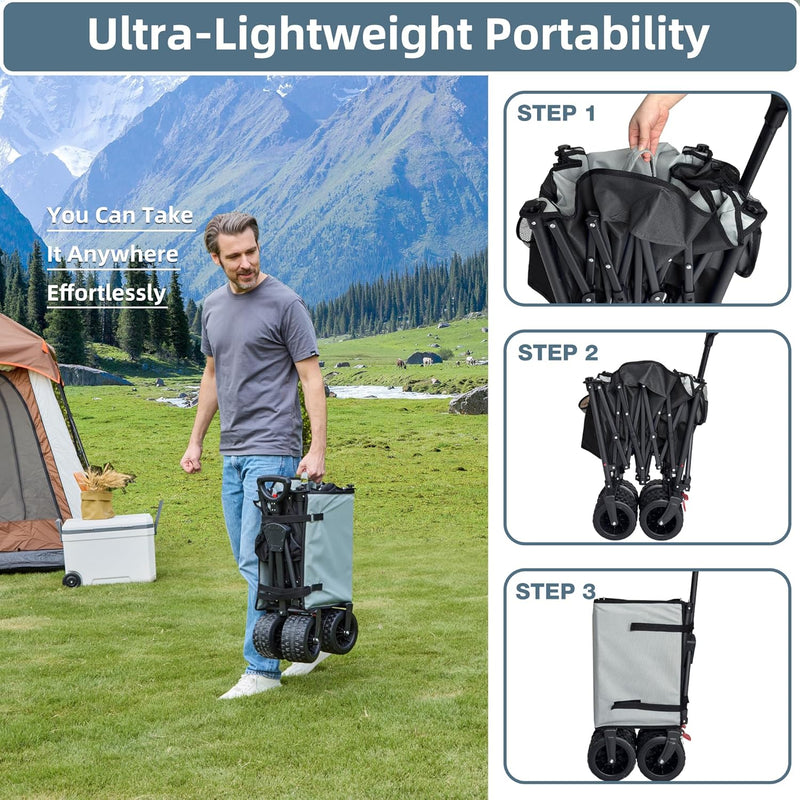 Festival Trolley on Wheels 200L 200KG Camping Adjustable