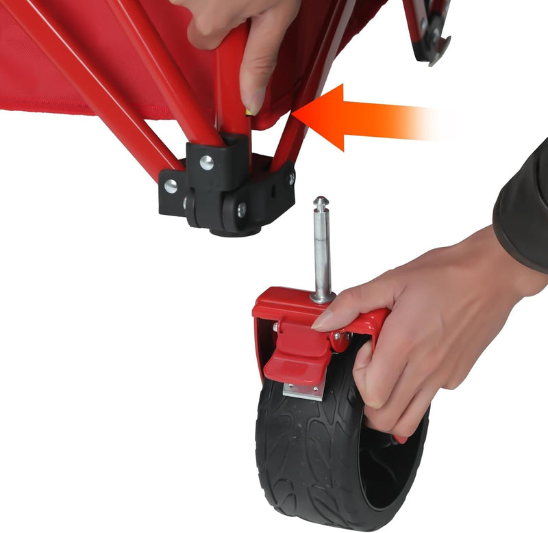 200L Festival Trolley on Wheels with Brakes Folding