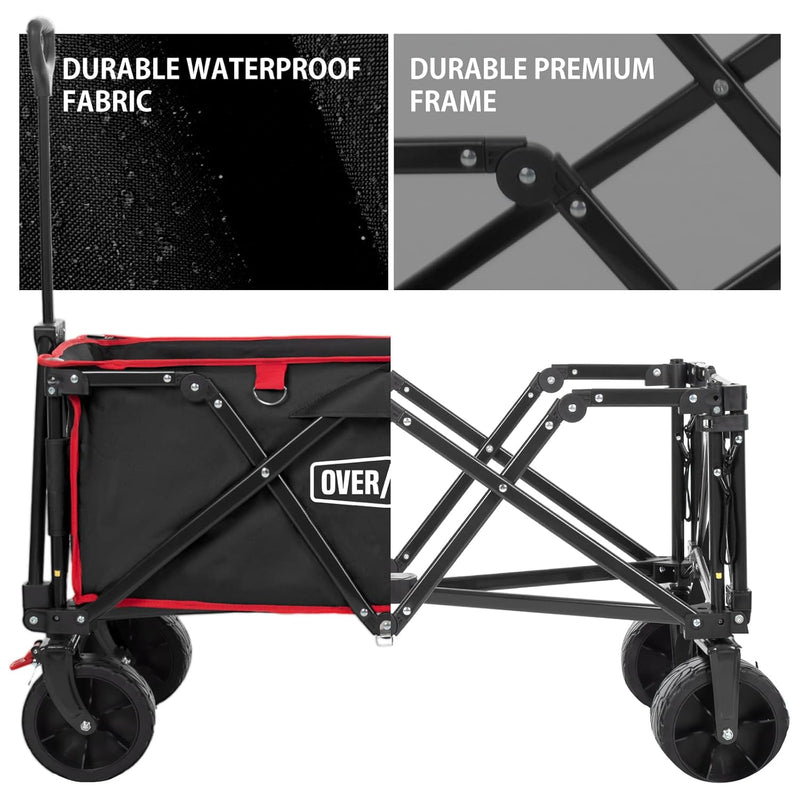 200L Festival Trolley on Wheels with Brakes Folding