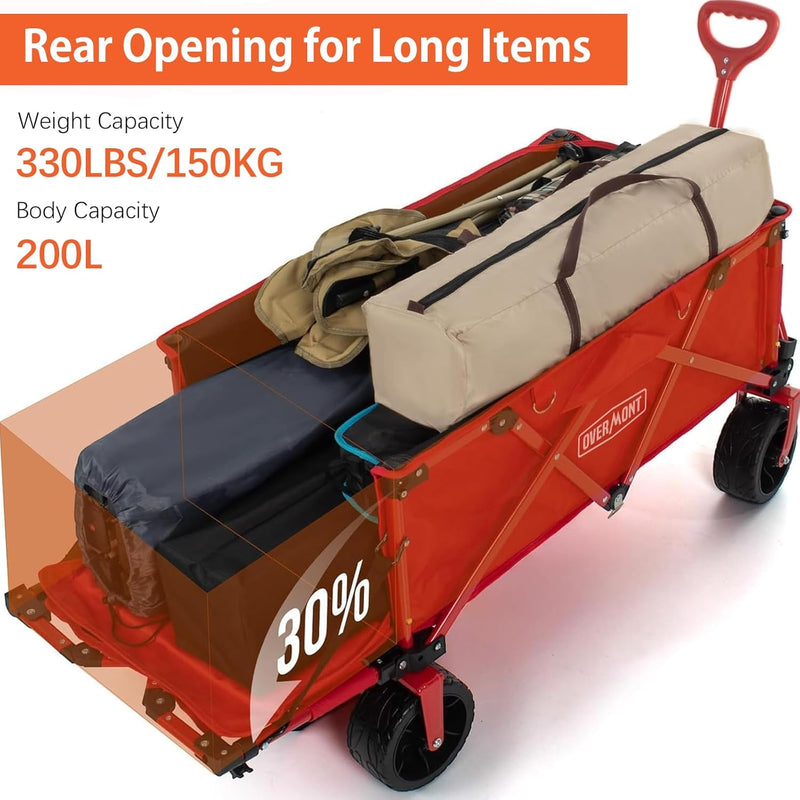 200L Festival Trolley on Wheels with Brakes Folding