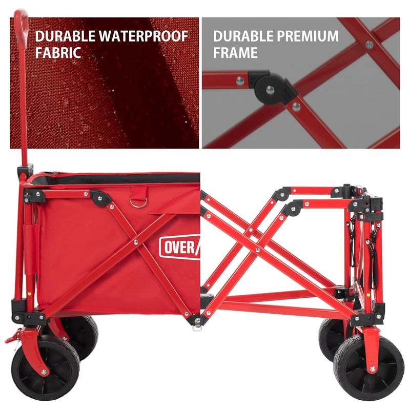 200L Festival Trolley on Wheels with Brakes Folding