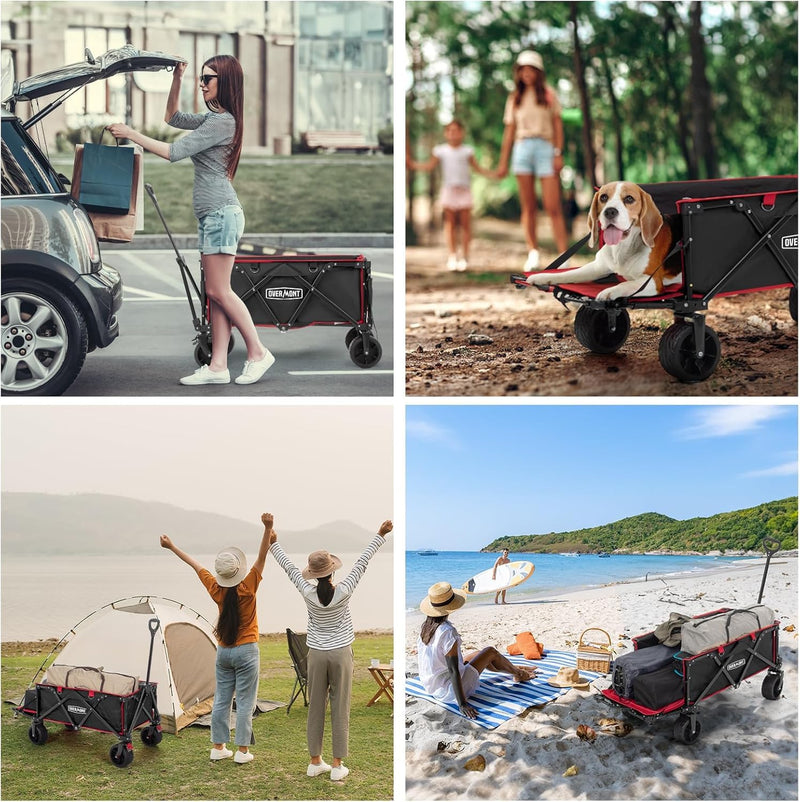 200L Festival Trolley on Wheels with Brakes Folding