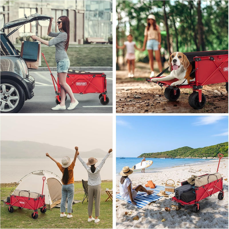 200L Festival Trolley on Wheels with Brakes Folding