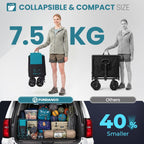 200L Folding Camping Festival Trolley on Wheels