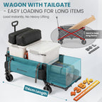 200L Folding Camping Festival Trolley on Wheels