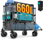 200L Folding Camping Festival Trolley on Wheels