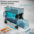 200L Folding Camping Festival Trolley on Wheels