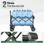 200L Folding Festival Trolley on Wheels 150KG