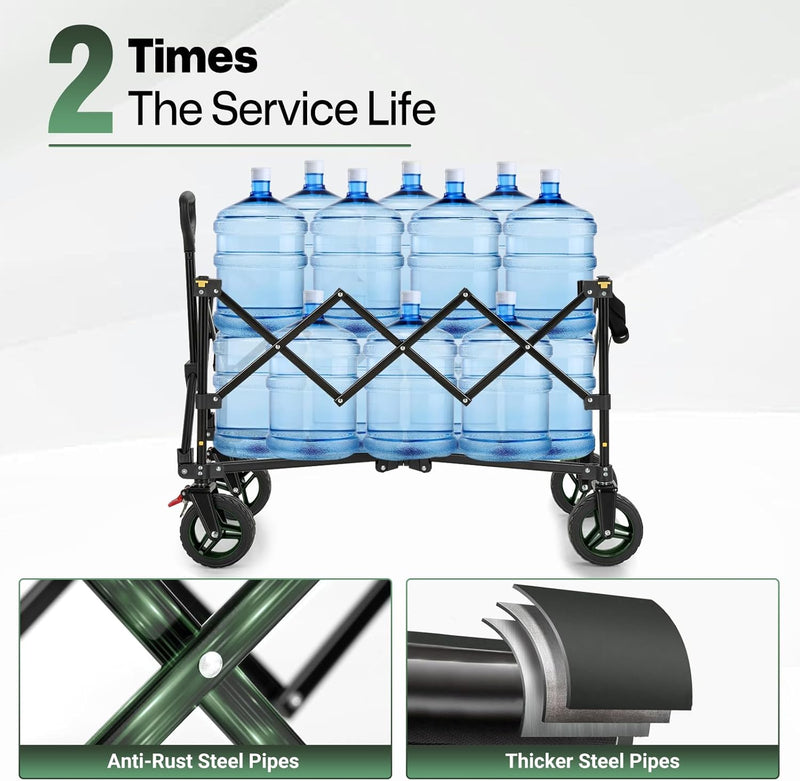 200L Folding Festival Trolley on Wheels 150KG