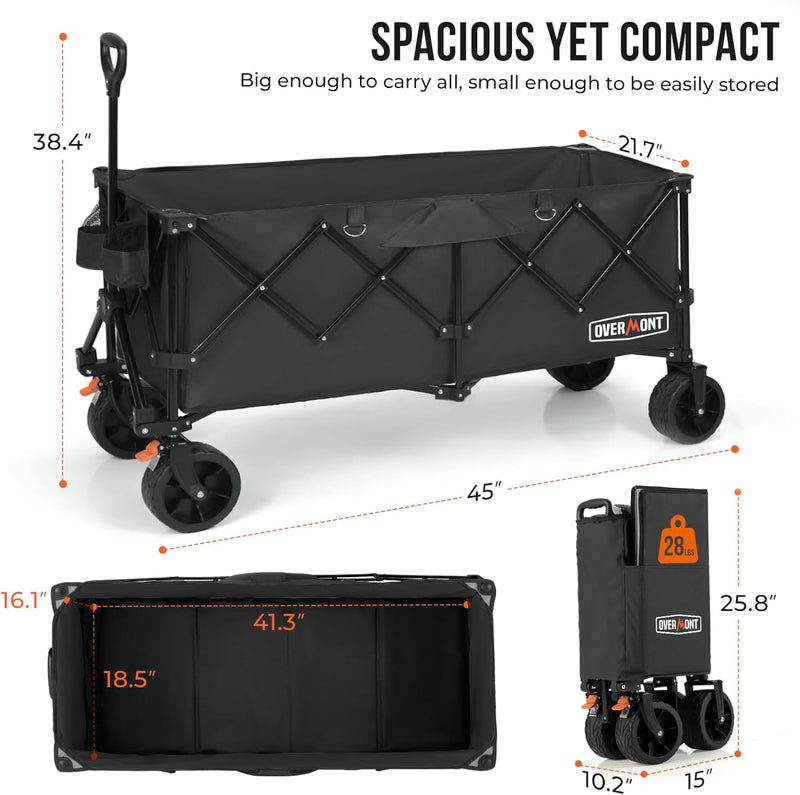 200L Folding Festival Trolley on Wheels 150KG