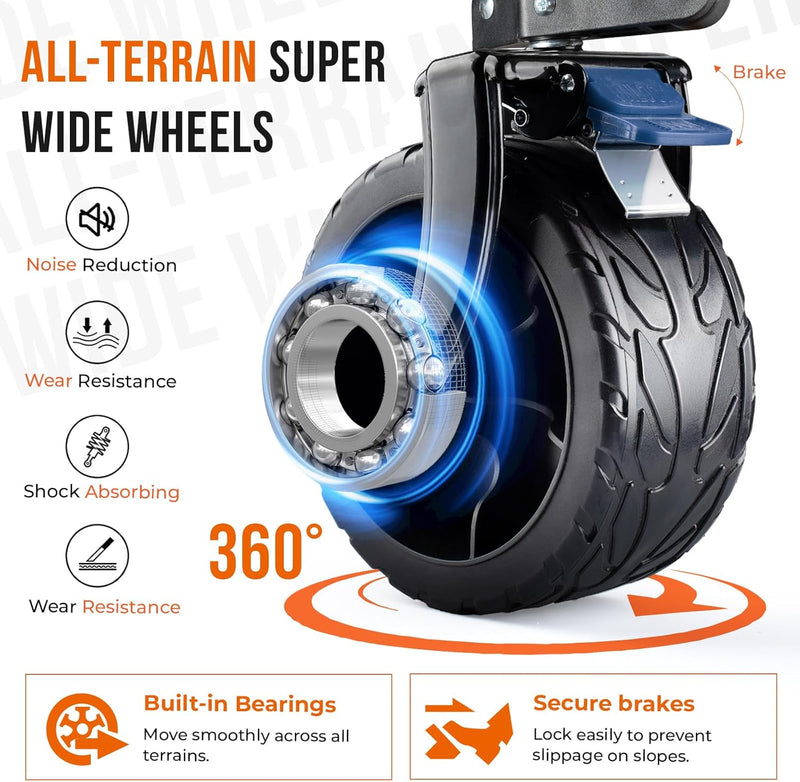 200L Folding Festival Trolley on Wheels 150KG