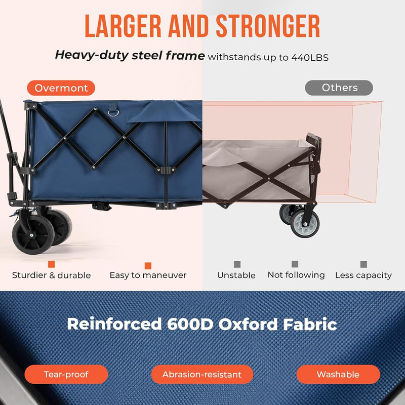 200L Folding Festival Trolley on Wheels 150KG