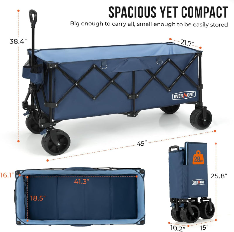 200L Folding Festival Trolley on Wheels 150KG