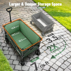 200L Folding Festival Trolley on Wheels 150KG